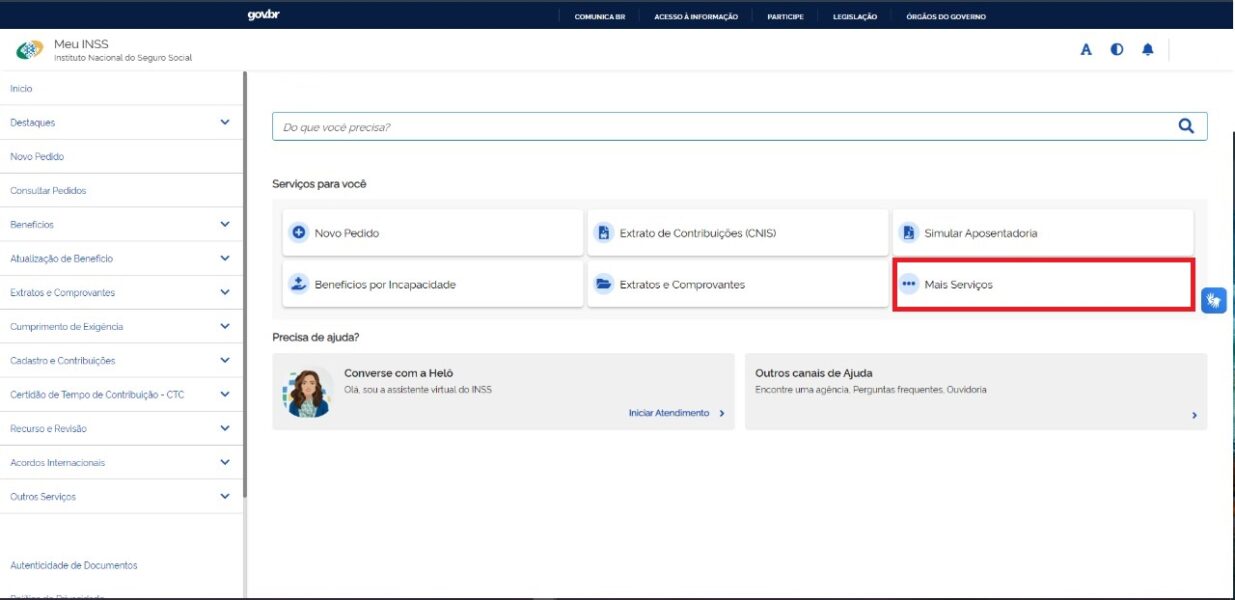 Passo 1 Como solicitar aposentadoria pori Incapacidade